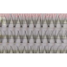 Mink collection 10P criss cross cluster eyelash extensions box