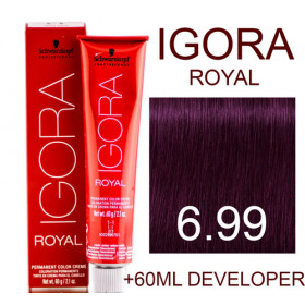 6.99 Igora Royal Professional -60ml +60ml 20vol developer