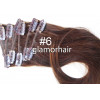 SALE 40cm (16inch) Dark color 8pc basic clip in -100% Brazilian remy human hair