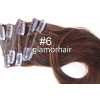 SALE 45cm (18inch) Dark color 8pc basic clip in -100% Brazilian remy human hair