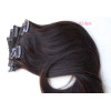 SALE 45cm (18inch) Dark color 8pc basic clip in -100% Brazilian remy human hair