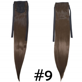 *9 natural dark blonde tie on straight ponytail 55cm by ProExtend