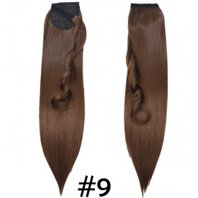 *9 Dark natural blonde velcro straight ponytail 55cm by ProExtend