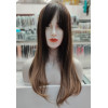 Fringe rooted ash blonde wig by Emmor-synthetic hair (LC036-1)