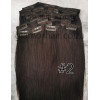 Color 2 Dark chocolate brown 50cm 10pc 120g High quality Indian remy clip in hair