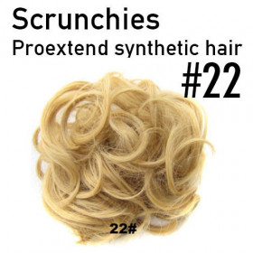 *22 Medium golden blonde scrunchie by  Proextend - Synthetic
