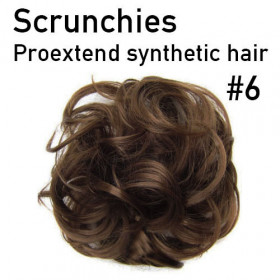 *6 Chestnut scrunchie by Proextend - Synthetic