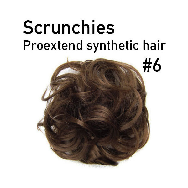 *6 Chestn t scrunchie by Proextend - Synthetic