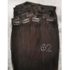 Color 2 Dark chocolate brown 55cm 10pc 120g High quality Indian remy clip in hair