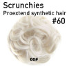 *60 White blonde scrunchie by Proextend - Synthetic