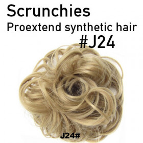 *J24 Latte blonde scrunchie by Proextend - Synthetic