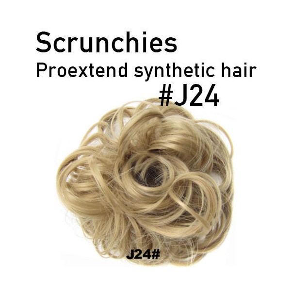 *J24 Latte bl nde scrunchie by Proextend - Synthetic