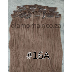 Color 16A 40cm 10pc 120g High quality Indian remy clip in hair