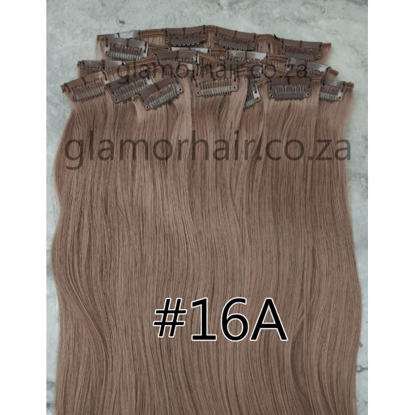 Color 16A 40cm 10pc 120g High quality Indian remy clip in hair