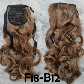 *F18B-12 tie on wavy ponytail 55cm by ProExtend synthetic hair