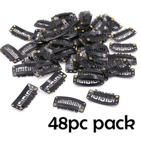 Black color- 48 clips pack Extra hold extension clips