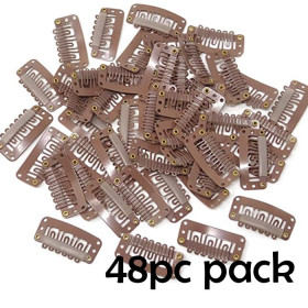 Light brown color- 48 clips pack Extra hold extension clips