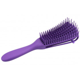 Purple expandable detangling brush