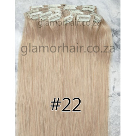 Color 22 45cm 10pc 120g High quality Indian remy clip in hair