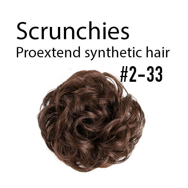 *2-33 Dark chestnut  ix scrunchie by proExtend - Synthetic