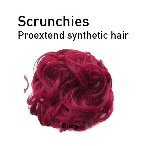 Burgundy scrunchie by Proextend - Synthetic