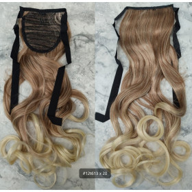 Ombre *12T613, tie on wavy ponytail 55cm by ProExtend