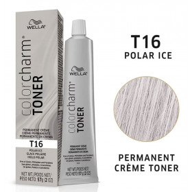 Wella Colorcharm T16 polar ice Permanent Crème Toner +100ml 20 vol developer