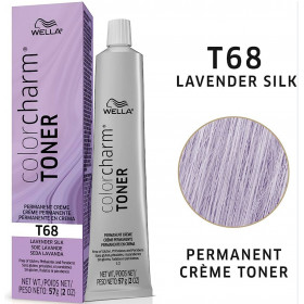 Wella Colorcharm T68 radiant lilac Permanent Crème Toner +100ml 20 vol developer