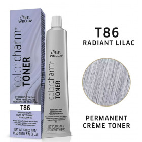 Wella Colorcharm T86 radiant lilac  permanent Crème Toner +100ml 20 vol developer