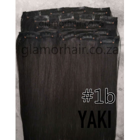 YAKI Color 1b 45cm 10pc 120g High quality Indian remy clip in hair