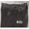 Color 1B 35cm one piece 120g High quality Indian remy clip in hair