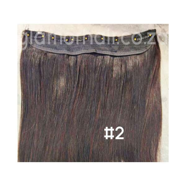 Color 2 50cm one piece 120g High quality Indian remy clip in hair