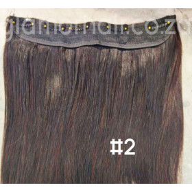 Color 2 35cm one piece 120g High quality Indian remy clip in hair