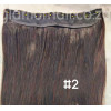 Color 2 35cm one piece 120g High quality Indian remy clip in hair