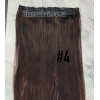 Color 4 60cm one piece 120g High quality Indian remy clip in hair