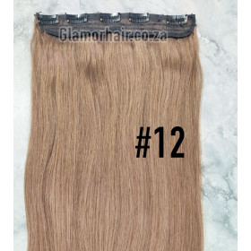 Color 12 40cm one piece 120g High quality Indian remy clip in hair