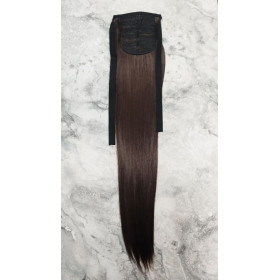 *6K  Chestnut brown, tie on straight ponytail 55cm by ProExtend