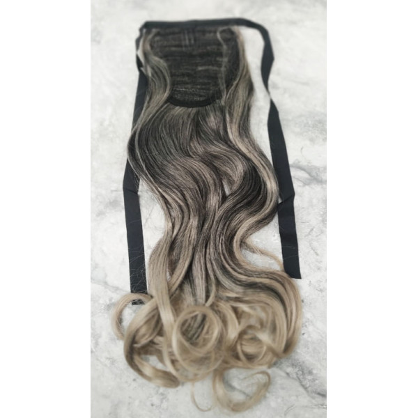 Ombre *T1b-14, tie on wavy ponytail 55cm by ProExtend