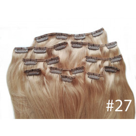 Color 27 45cm 10pc 120g High quality Indian remy clip in hair