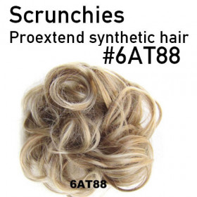 *6AT88 Latte blonde mix scrunchies by Proextend - Synthetic