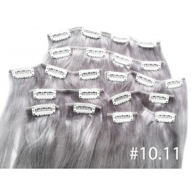 Color 10.11 30cm 10pc 120g High quality Indian remy clip in hair