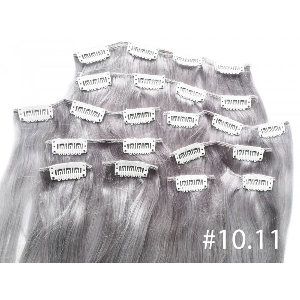 Color 10.11 45cm 10pc 120g High quality Indian remy clip in hair