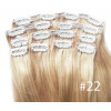 Color 22 35cm 10pc 120g High quality Indian remy clip in hair