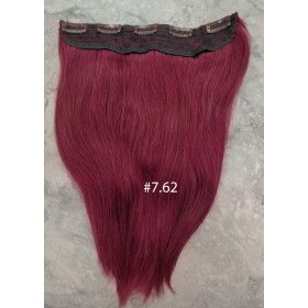Color 7.62 35cm one piece 120g High quality Indian remy clip in hair