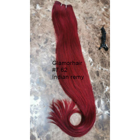 Color 7.62 60cm High quality double drawn Indian remy human hair weave - 100g 1 bundle