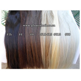 Color 1B 55cm High quality double drawn Indian remy human hair weave - 100g 1 bundle