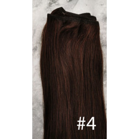 Color 4 30cm High quality double drawn Indian remy human hair weave - 100g 1 bundle