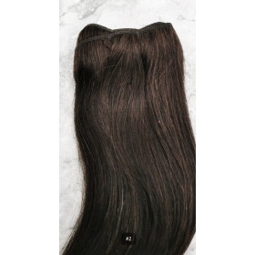 Color 2 30cm High quality double drawn Indian remy human hair weave - 100g 1 bundle