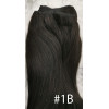 Color 1B 35cm High quality double drawn Indian remy human hair weave - 100g 1 bundle