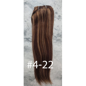 Color 4-22 40cm XXL 10pc 170g High quality Indian remy clip in hair